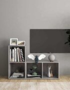 vidaXL ТВ шкафове 2 бр бетонно сиви 72x35x365 см инженерно дърво