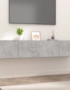 vidaXL ТВ шкафове 2 бр бетонно сиви 80x30x30 см инженерно дърво