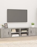 vidaXL ТВ шкафове 2 бр бетонно сиви 80x315x36 см инженерно дърво