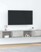 vidaXL ТВ шкафове 2 бр бетонно сиви 80x31x255 см инженерно дърво