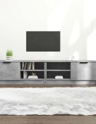 vidaXL ТВ шкафове 2 бр бетонно сиви 80x35x365 см инженерно дърво