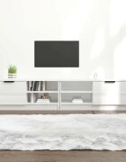 vidaXL ТВ шкафове 2 бр бял гланц 80x35x365 см инженерно дърво