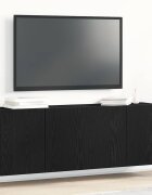 vidaXL ТВ шкафове 2 бр. черен дъб 120x30x41 см инженерно дърво