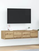 vidaXL ТВ шкафове 2 бр дъб артизан 60x31x255 см инженерно дърво