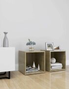 vidaXL ТВ шкафове 2 бр дъб сонома 37x35x37 см инженерно дърво