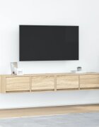 vidaXL ТВ шкафове 2 бр дъб сонома 80x31x255 см инженерно дърво