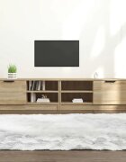 vidaXL ТВ шкафове 2 бр дъб сонома 80x35x365 см инженерно дърво