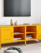 vidaXL ТВ шкафове 2 бр горчица жълто 68x39x505 см стомана