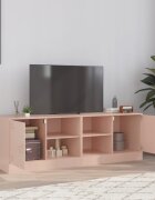 vidaXL ТВ шкафове 2 бр розови 67x39x44 см стомана