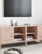 vidaXL ТВ шкафове 2 бр розови 68x39x505 см стомана