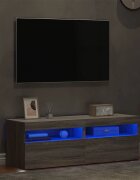 vidaXL ТВ шкафове 2 бр с LED осветление сив сонома 60x35x40 см