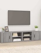 vidaXL ТВ шкафове 2 бр сив сонома 80x315x36 см инженерно дърво