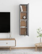 vidaXL ТВ шкафове 2 бр. Циментено сиво Инженерна дървесина