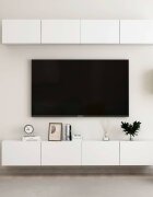 vidaXL ТВ шкафове 4 бр бели 100x30x30 см инженерно дърво