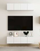 vidaXL ТВ шкафове 4 бр бели 60x30x30 см инженерно дърво