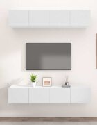 vidaXL ТВ шкафове 4 бр бели 80x30x30 см инженерно дърво
