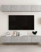 vidaXL ТВ шкафове 4 бр бетонно сиви 100x30x30 см инженерно дърво
