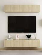 vidaXL ТВ шкафове 4 бр дъб сонома 80x30x30 см инженерно дърво