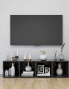 vidaXL ТВ шкафове 4 бр сиви 37x35x37 см инженерно дърво
