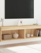 vidaXL ТВ шкафове с LED осветление 2 бр дъб сонома 60x30x30 см