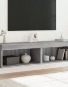 vidaXL ТВ шкафове с LED осветление 2 бр сив сонома 60x30x30 см