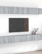 vidaXL ТВ шкафове8 бр сив сонома 60x30x30 см инженерно дърво