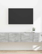 vidaXL TV стенен шкаф 2 бр. Бетон Инженерна дървесина