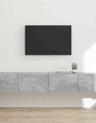 vidaXL TV стенен шкаф 2 бр. Бетон Инженерна дървесина