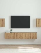 vidaXL TV стенен шкаф 2 бр. Дъб артизан Инженерна дървесина