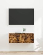 vidaXL TV стенен шкаф 2 бр. Димян дъб Инженерна дървесина