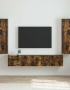 vidaXL TV стенен шкаф 2 бр. Димян дъб Инженерна дървесина