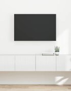vidaXL TV стенен шкаф 2 бр. Гланц бяло Инженерна дървесина