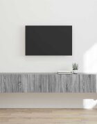 vidaXL TV стенен шкаф 2 бр. Сив Сонома Инженерна дървесина