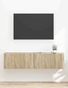 vidaXL TV стенен шкаф 2 бр. Сонома Инженерна дървесина