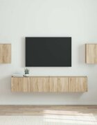 vidaXL TV стенен шкаф 2 бр. Сонома Инженерна дървесина