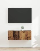 vidaXL TV стенен шкаф 2 бр. Старо дърво Инженерна дървесина