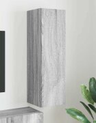 vidaXL TV стенен шкаф 30 x 31 x 100 см Сив Сонома Инженерна дървесина