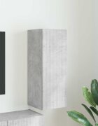 vidaXL TV стенен шкаф 30 x 31 x 80 см Бетон Инженерна дървесина