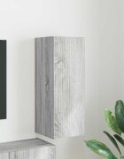 vidaXL TV стенен шкаф 30 x 31 x 80 см Сив Сонома Инженерна дървесина