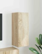 vidaXL TV стенен шкаф 30 x 31 x 80 см Сонома Инженерна дървесина
