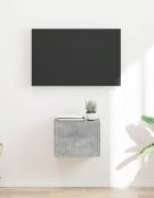 vidaXL TV стенен шкаф 39 x 31 x 295 см Бетон Инженерна дървесина