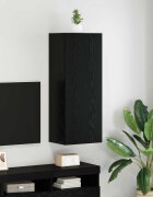 vidaXL TV стенен шкаф 405 x 30 x 102 см Черния дъб