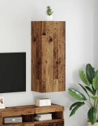 vidaXL TV стенен шкаф 405 x 30 x 102 см Старо дърво