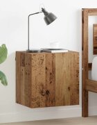 vidaXL TV стенен шкаф 405x30x40см Старо дърво Инженерна дървесина