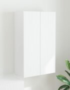 vidaXL TV стенен шкаф 595 x 31 x 100 см Бяло Инженерна дървесина