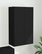 vidaXL TV стенен шкаф 595 x 31 x 100 см Черно Инженерна дървесина