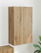 vidaXL TV стенен шкаф 595 x 31 x 100 см Дъб Инженерна дървесина