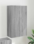 vidaXL TV стенен шкаф 595 x 31 x 100 см Сив Сонома