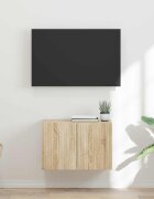 vidaXL TV стенен шкаф 595 x 31 x 40 см Сонома дъб Инженерна дървесина