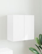 vidaXL TV стенен шкаф 595 x 31 x 60 см Бяло Инженерна дървесина